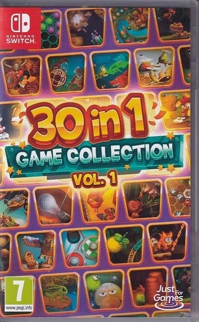 30 in 1 Game Collection Vol 1 - Nintendo Switch spil (A Grade) (Used) (Eng)